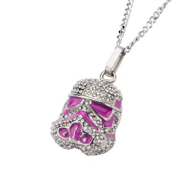 Stainless Steel 18-inch Star Wars Storm Trooper Pendant