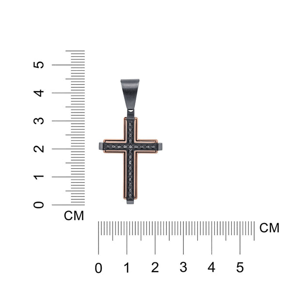 Black Diamond Cross Pendant