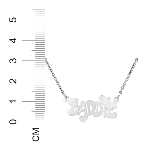 Stainless Steel 18-inch Baddie Necklace