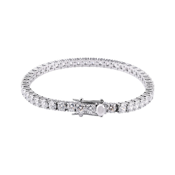 White Cubic Zirconia Tennis Bracelet