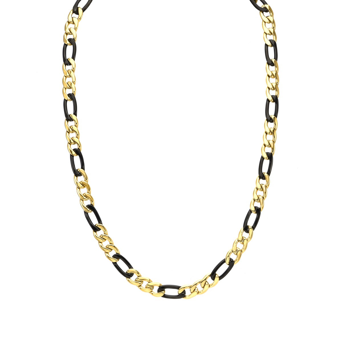 Titán by Adrian Gonzalez 24-inch Yellow and Black Stainless Steel Chain