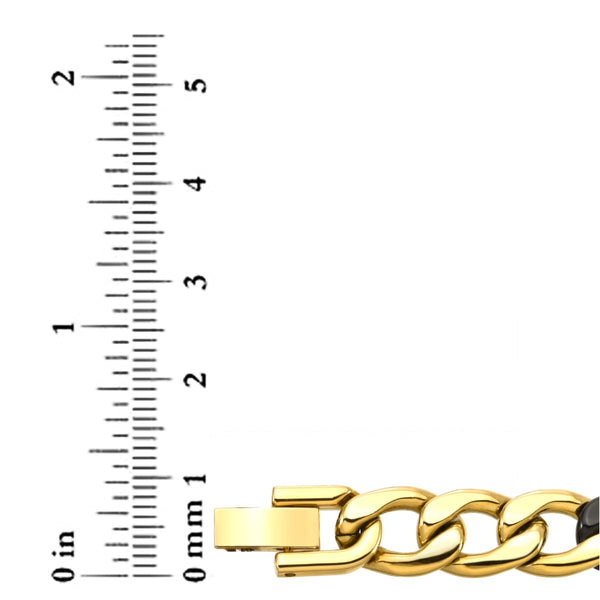Titán by Adrian Gonzalez 24-inch Yellow and Black Stainless Steel Chain