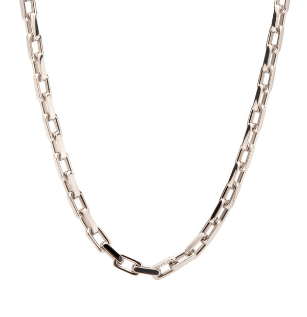 Inox 22-inch Stainless Steel Flat Oval Link Chain