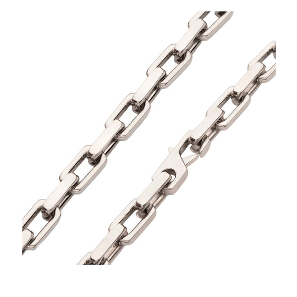 Inox 22-inch Stainless Steel Flat Oval Link Chain