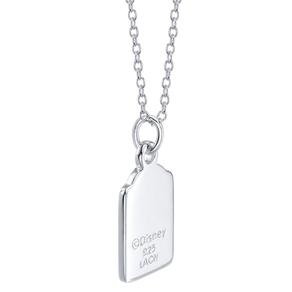 Disney Sterling Silver and Crystal 18-inch Frozen-2 Olaf Pendant