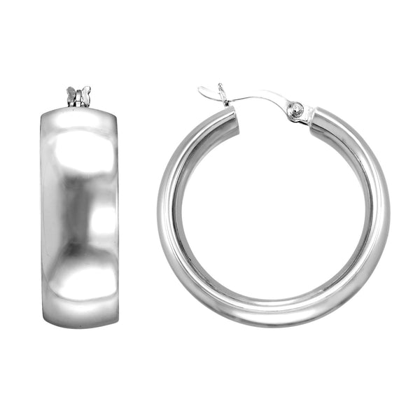 Hoop Earrings in 925 Silver