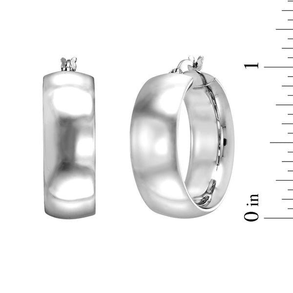 Hoop Earrings in 925 Silver