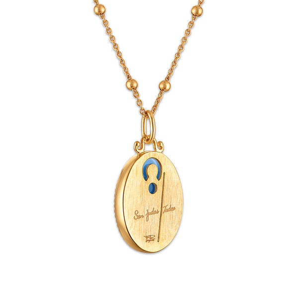 Blue Agate Pendant in 925 Silver