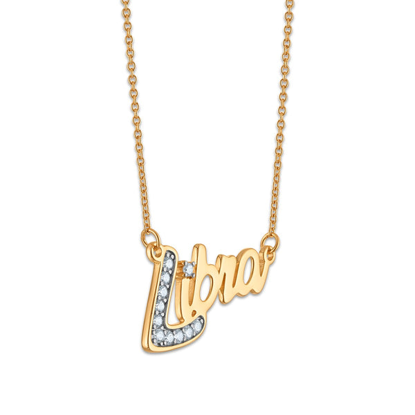 Simone I Smith Collection Libra Necklace in 18KT Gold Plated Sterling Silver