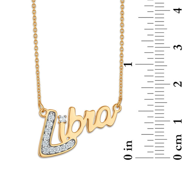 Simone I Smith Collection Libra Necklace in 18KT Gold Plated Sterling Silver