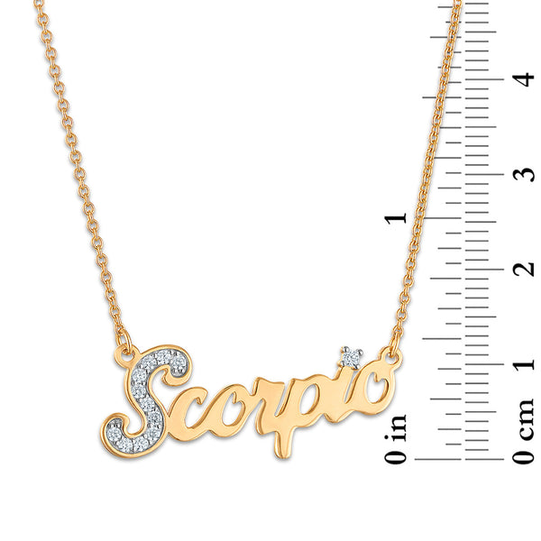 Simone I Smith Collection Scorpio Necklace in 18KT Gold Plated Sterling Silver
