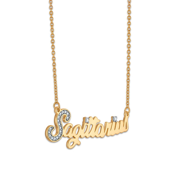 Simone I Smith Collection Sagittarius Necklace in 18KT Gold Plated Sterling Silver