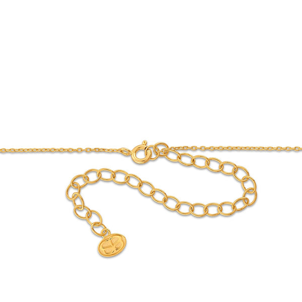 White Crystal Necklace in 925 Silver