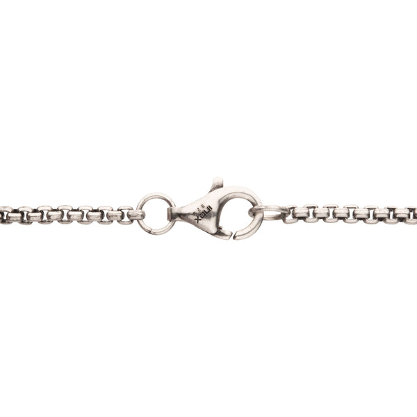 Sterling Silver 22-inch Cross Pendant with Cubic Zirconia