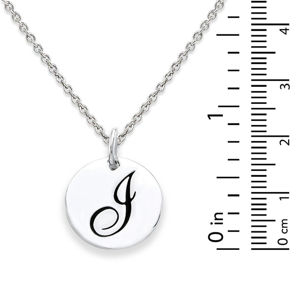 Sterling Silver 18-inch Initial I Pendant