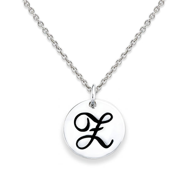 Sterling Silver 18-inch Initial Z Pendant