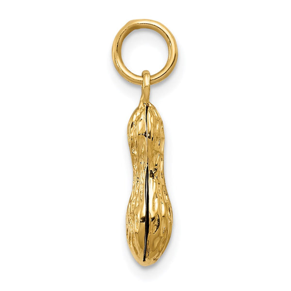 14KT Gold Peanut Charm Pendant. Chain not Included.