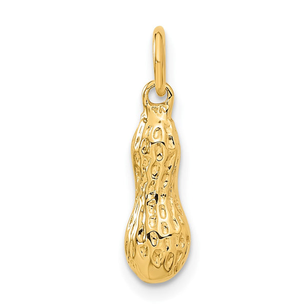 14KT Gold Peanut Charm Pendant. Chain not Included.