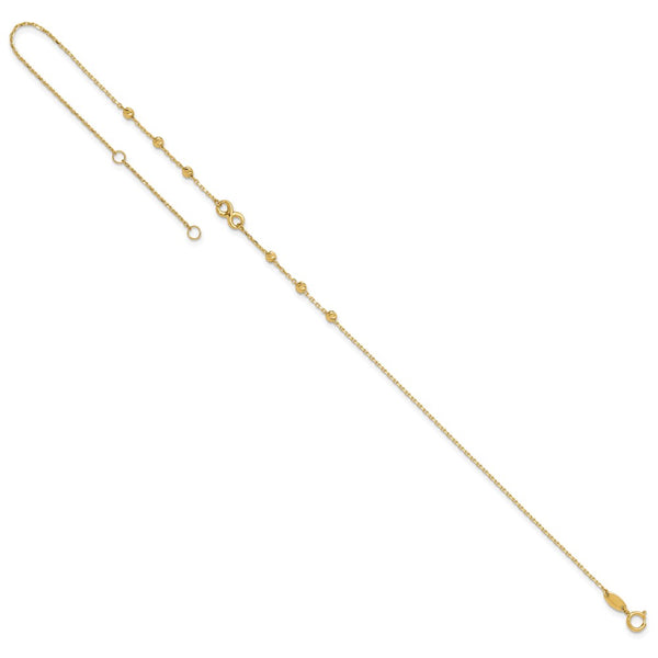 14KT Yellow Gold 11-inch Infinity Anklet