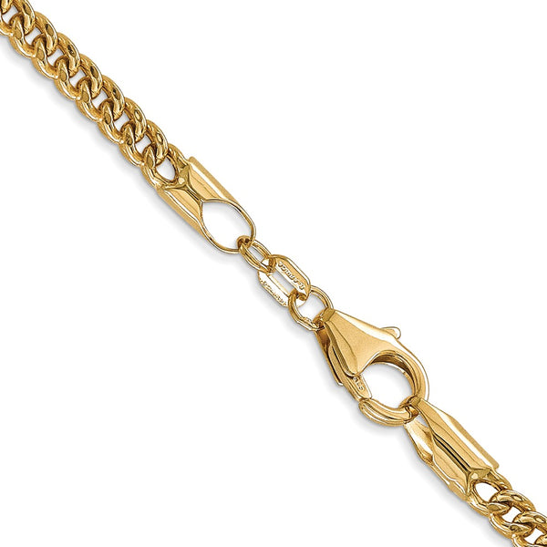 14KT Yellow Gold 18-inch 3MM Lobster Clasp Franco Chain