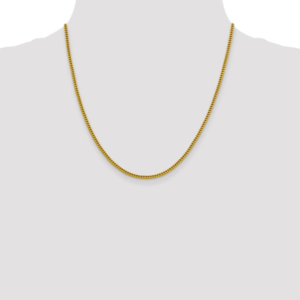 14KT Yellow Gold 20-inch 2.2MM Franco Chain