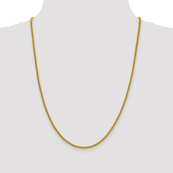 14KT Yellow Gold 24-inch 2.2MM Franco Chain