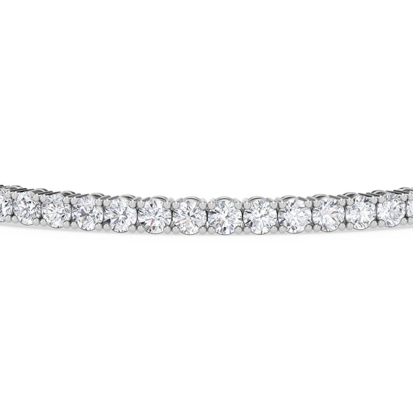 Iva 6 CTW Lab Grown Round Diamond Tennis Bracelet 14KT White Gold Vermeil