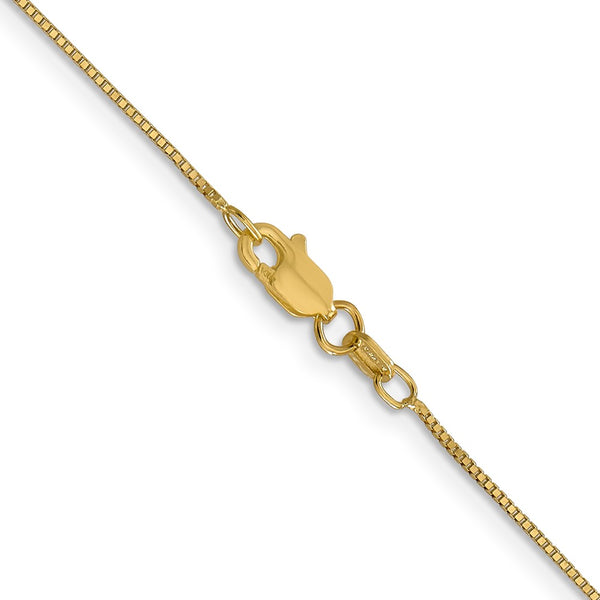 14KT Yellow Gold 14-inch 0.7MM Lobster Clasp Box Chain