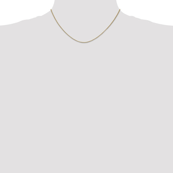14KT Yellow Gold 16-inch 0.7MM Lobster Clasp Box Chain