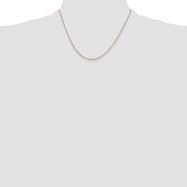 14KT Yellow Gold 18-inch 0.7MM Lobster Clasp Box Chain