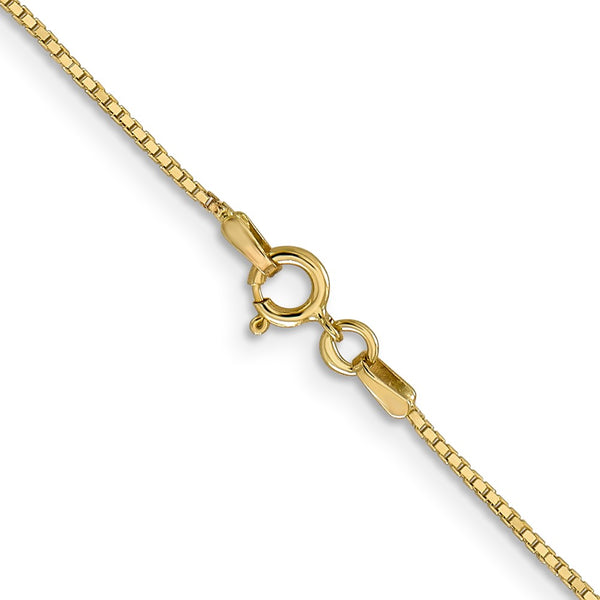 14KT Yellow Gold 14-inch 0.9MM Box Pendant Chain