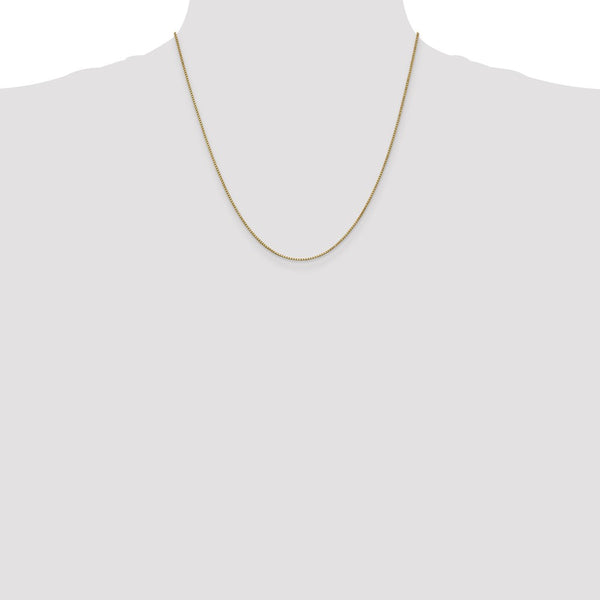 14KT Yellow Gold 20-inch 1MM Lobster Clasp Box Chain