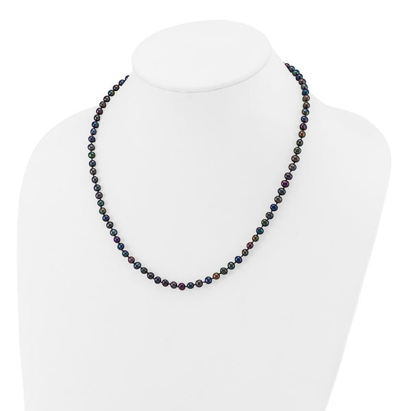 4X5MM Near Round Pearl 4.5MM 18-inch Necklace in 14KT Yellow Gold