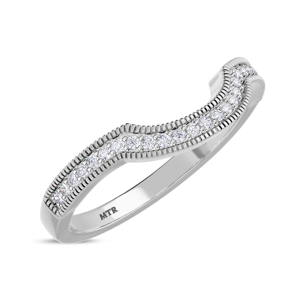 My Trio Rings Kassia 1-1/2 Carat T.W. Sapphire and Diamond Trio Matching Wedding Ring Set 10KT White Gold
