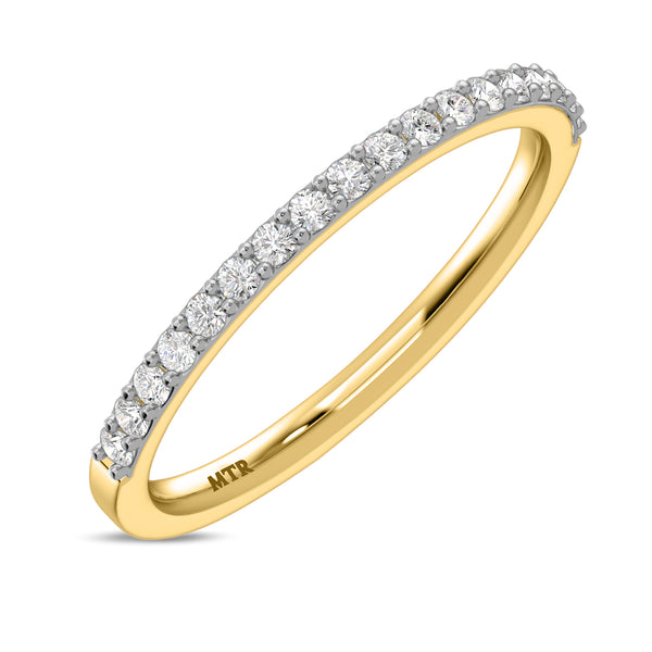 My Trio Rings Keanu 1 CTW Lab Grown Diamond Round Solitaire Bridal Set in 10KT Yellow Gold