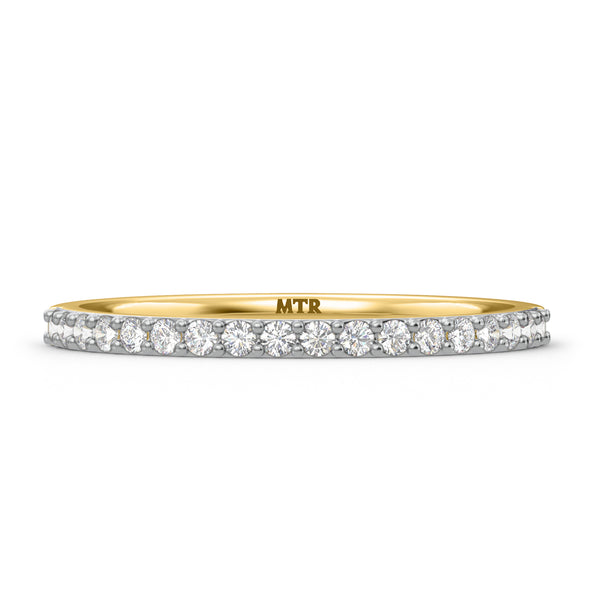 My Trio Rings Keanu 1 CTW Lab Grown Diamond Round Solitaire Bridal Set in 10KT Yellow Gold