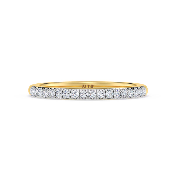 My Trio Rings Nikau 1 CTW Lab Grown Diamond Wedding Band Set in 10KT Yellow Gold