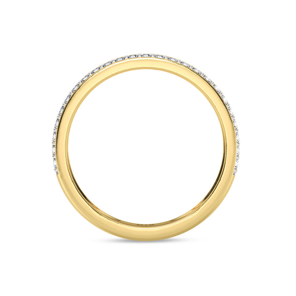 My Trio Rings Nikau 1 CTW Lab Grown Diamond Wedding Band Set in 10KT Yellow Gold