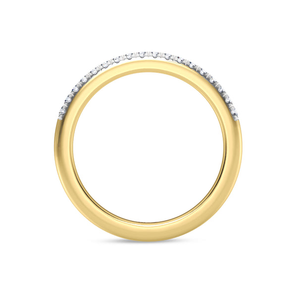 My Trio Rings Nikau 1 CTW Lab Grown Diamond Wedding Band Set in 10KT Yellow Gold
