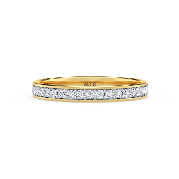 My Trio Rings Gedel 3 CTW Lab Grown Diamond Round Solitaire Trio Set in 10KT Yellow Gold