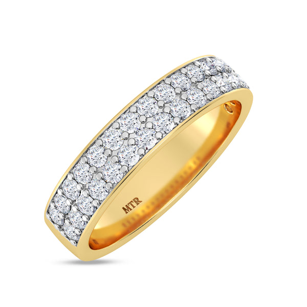My Trio Rings Gedel 3 CTW Lab Grown Diamond Round Solitaire Trio Set in 10KT Yellow Gold