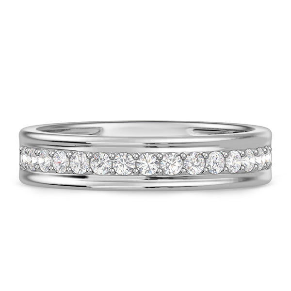 My Trio Rings Adeola 2-1/4 CTW Lab Grown Diamond Pear Solitaire Trio Set in 10KT White Gold