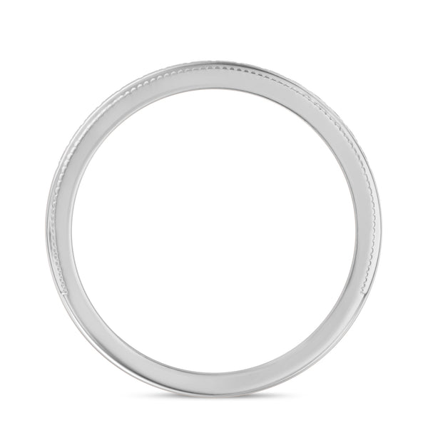 My Trio Rings Clover 1/3 CTW Lab Grown Diamond Wedding Band Set in 10KT White Gold