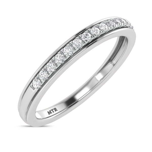 My Trio Rings Trace 7/8 CTW Lab Grown Diamond Heart Solitaire Trio Set in 10KT White Gold