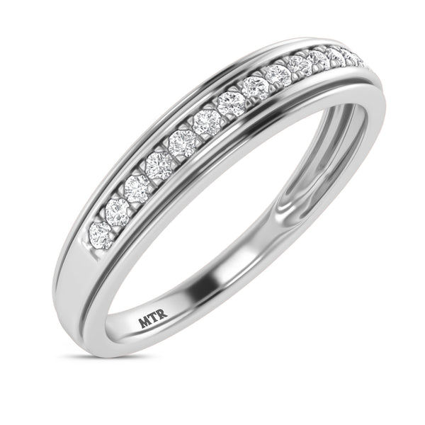 My Trio Rings Trace 7/8 CTW Lab Grown Diamond Heart Solitaire Trio Set in 10KT White Gold