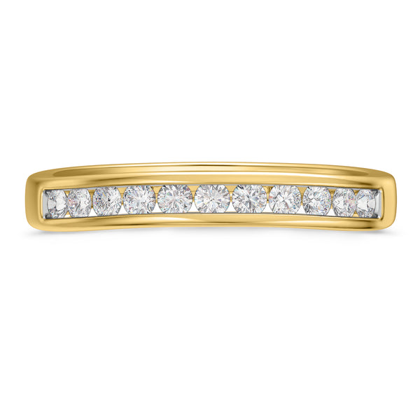 My Trio Rings Clari 3-1/10 CTW Lab Grown Diamond Round Solitaire Trio Set in 10KT Yellow Gold