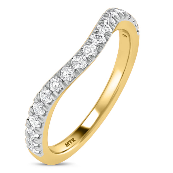 My Trio Rings Daisy 2-3/4 CTW Lab Grown Radiant Solitaire Yellow Diamond Bridal Set in 10KT Yellow Gold