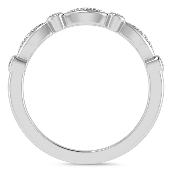 My Trio Rings Effie 2/3 CTW Lab Grown Diamond Wedding Band Set in 10KT White Gold