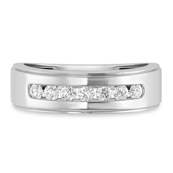 My Trio Rings Effie 2/3 CTW Lab Grown Diamond Wedding Band Set in 10KT White Gold