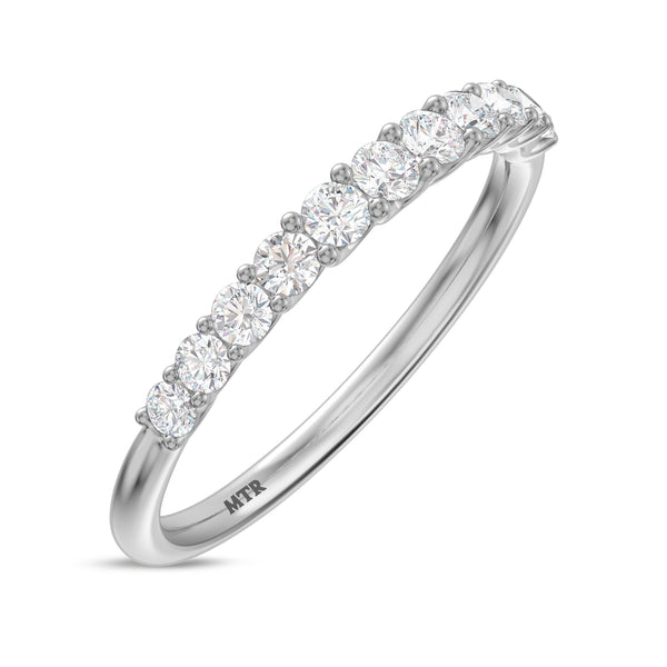 My Trio Rings Milla 1-1/4 CTW Lab Grown Diamond Wedding Band Set in 10KT White Gold